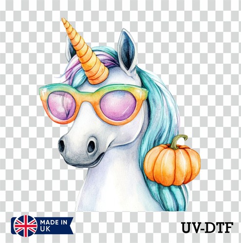 Adesivo halloween unicorno - adesivo,